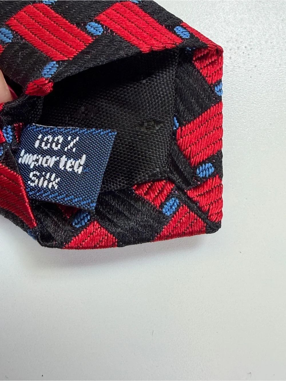 Vintage 90’s Geometric Silk Tie Statement Menswear Necktie‎ Designer Retro Mens